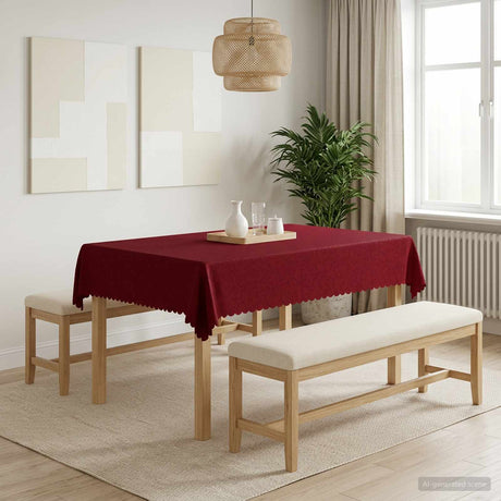 Vidaxl tafelkleed rechthoekig wijnrood 110 x 140 cm