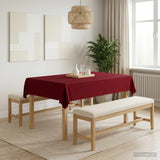 Vidaxl tafelkleed 5 st rechthoekig wijnrood 140 x 180 cm