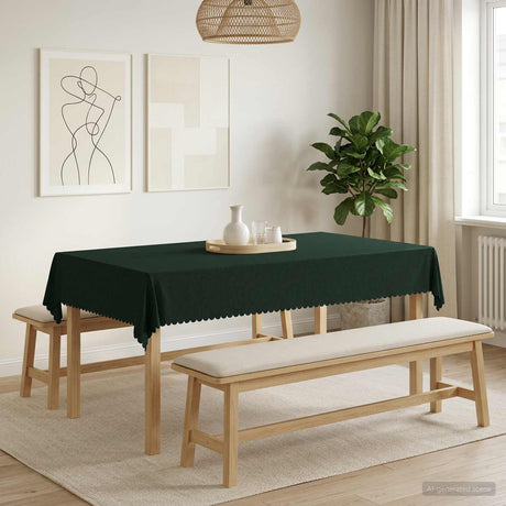 Vidaxl tafelkleed 5 st rechthoekig donkergroen 110 x 180 cm
