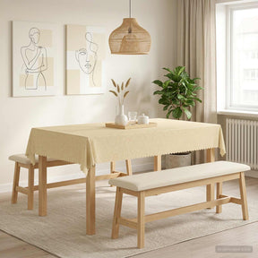 Vidaxl tafelkleed rechthoekig crèmewit 110 x 160 cm
