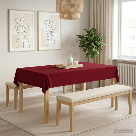 Vidaxl tafelkleed rechthoekig wijnrood 110 x 160 cm