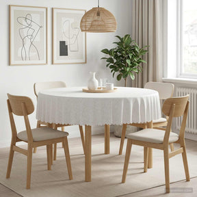 Vidaxl tafelkleed rond wit ø 160 cm
