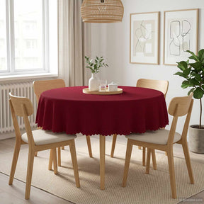 Vidaxl tafelkleed 5 st rond wijnrood ø 160 cm