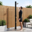 Vidaxl zonne-douche met douchekop en kraan 20 l pvc, abs, zinklegering