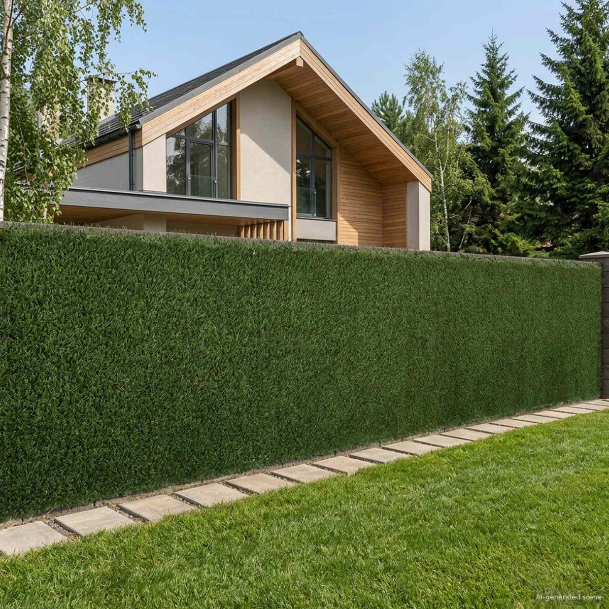Vidaxl kunstmatige omheining lichtgroen 1 x 4 m pvc en staal