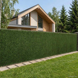 Vidaxl kunstmatige omheining lichtgroen 1,5 x 6 m pvc en staal