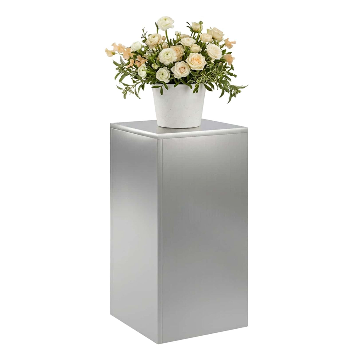 Vidaxl plantenstandaard zilver 30 x 30 x 60 cm staal