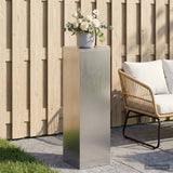 Vidaxl plantenstandaard zilver 30 x 30 x 100 cm staal
