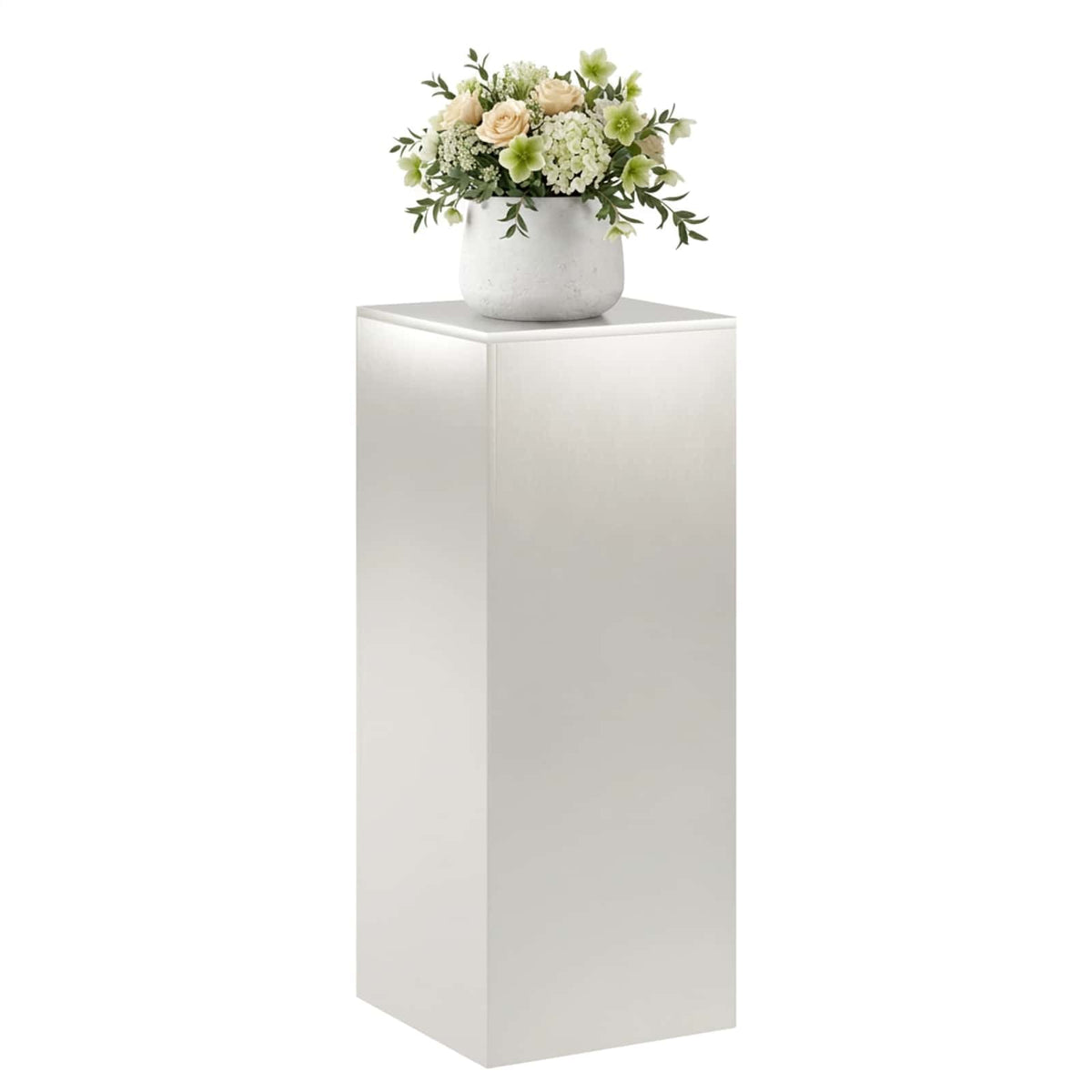 Vidaxl plantenstandaard zilver 40 x 40 x 100 cm staal