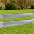 Vidaxl afdekprofiel voor tuinafboording 2 st 100 x 6 x 15 cm