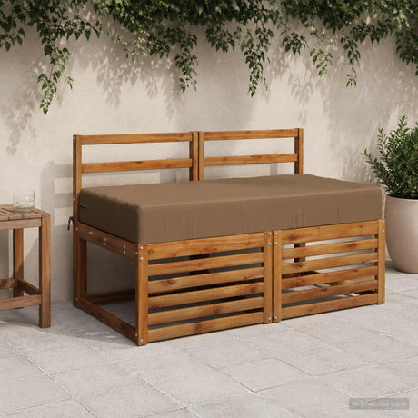 Vidaxl zitkussen soest 100% polyester taupe 120 x 80 x 15 cm