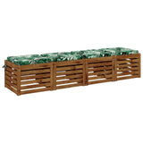 Vidaxl 4-piece zitkussens soest 4 st 100% polyester bladpatroon