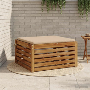 Vidaxl 1-piece zitkussen soest 100% polyester zand 60 x 60 x 3 cm