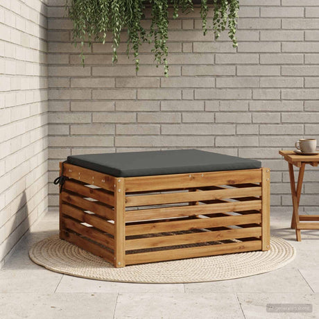 Vidaxl 1-piece zitkussen soest 100% polyester antraciet 80 x 80 x 3 cm