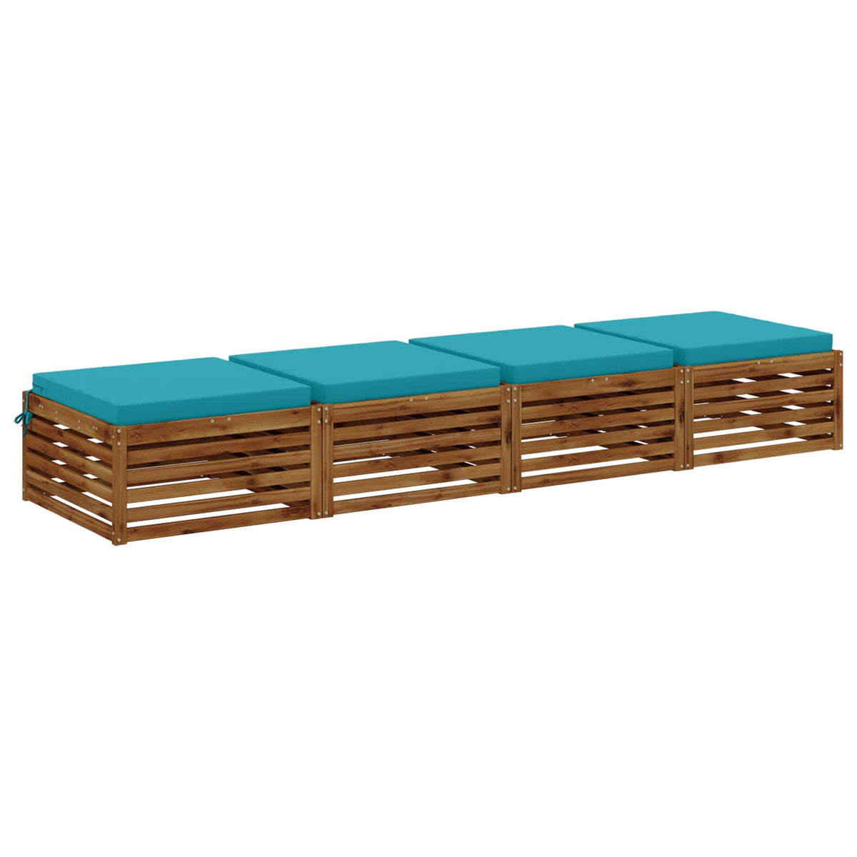 Vidaxl 4-piece zitkussens soest 4 st 100% polyester turquoise