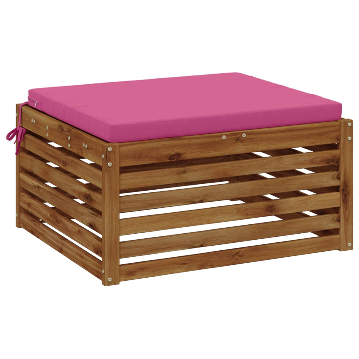 Vidaxl 1-piece zitkussen soest 100% polyester roze 70 x 70 x 5 cm