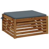 Vidaxl 1-piece zitkussen soest 100% polyester blauw 80 x 80 x 3 cm