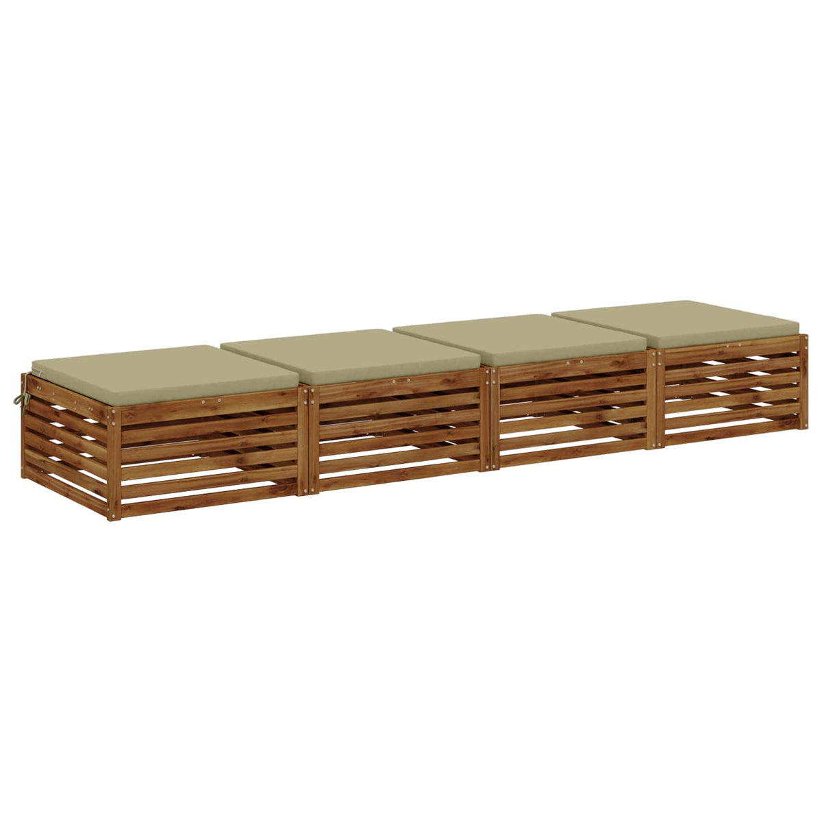 Vidaxl 4-piece zitkussens soest 4 st 100% polyester lichtgroen
