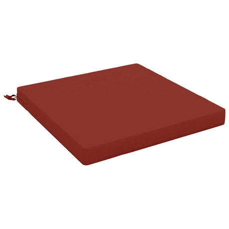 Vidaxl 1-piece zitkussen soest 100% polyester rood 80 x 80 x 7 cm