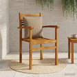 Vidaxl 1-delig rugkussen putten 100% polyester taupe 40 x 40 x 15 cm
