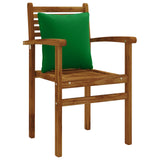 Vidaxl 4-delige rugkussens putten 4 pcs 100% polyester groen