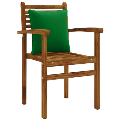 Vidaxl 4-delige rugkussens putten 4 pcs 100% polyester groen