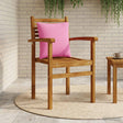 Vidaxl 1-delig rugkussen putten 100% polyester roze 40 x 40 x 15 cm