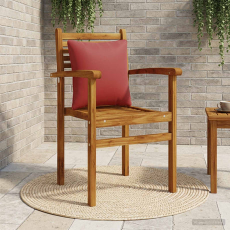Vidaxl rugkussen putten 100% polyester wijnrood 40 x 40 x 15 cm