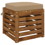 Vidaxl 1-delig zitkussen soest 100% polyester zand 40 x 40 x 7 cm
