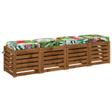 Vidaxl 4-delige zitkussens soest 4 pcs 100% polyester meerkleurig