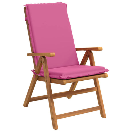 Vidaxl kussen voor stoel met hoge rug gemert 6 st 100% polyester roze