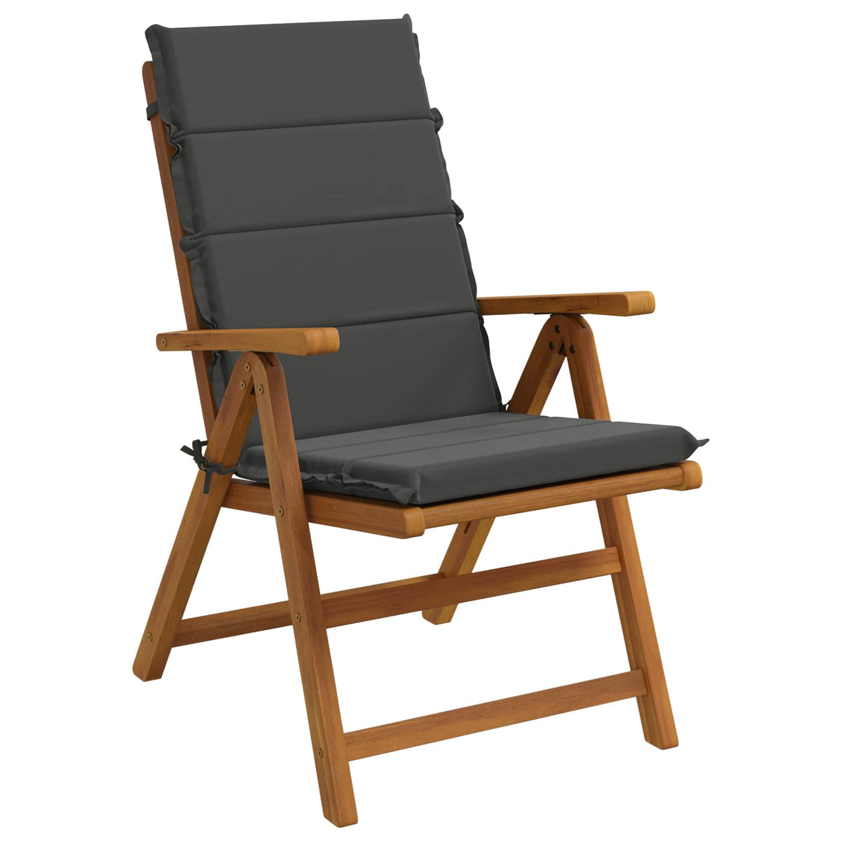 Vidaxl 2-delige hoog rug bhair kussens gemert 100% polyester antraciet