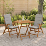 Vidaxl 2-delige hoog rug bhair kussens gemert 100% polyester grijs