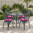 Vidaxl 4-piece zitkussens soest 4 st 100% polyester roze ø 40 x 7 cm
