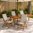 Vidaxl 4-delige hoogrug kussen gemert 4 pcs 100% polyester wit