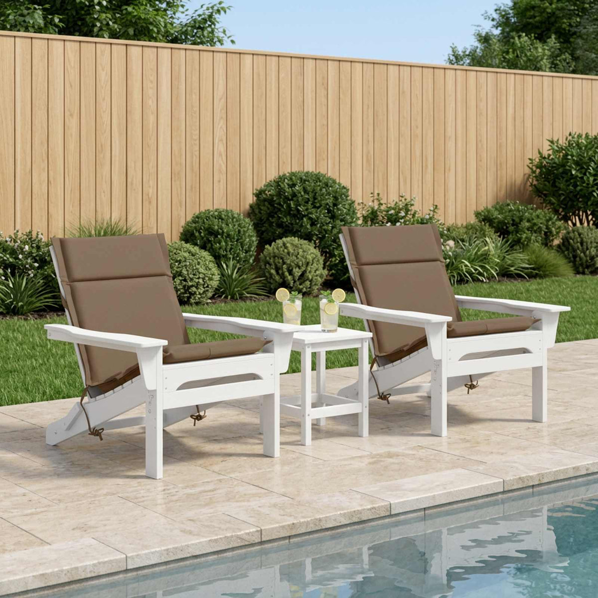 Vidaxl 2-delige hoogrug kussen gemert 2 pcs 100% polyester taupe