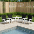Vidaxl 6-delige hoogrug kussen gemert 6 pcs 100% polyester zwart