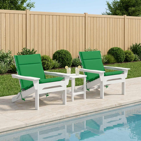 Vidaxl kussen voor lage rugstoelen gemert 2 st 100% polyester groen
