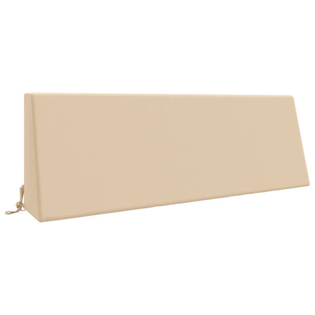 Vidaxl rugkussen soest 100% polyester crèmekleurig 120 x 20 x 40 cm