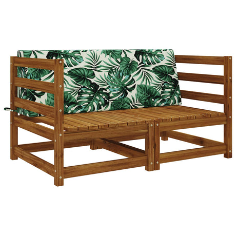 Vidaxl rugkussen soest 100% polyester bladpatroon 120 x 20 x 40 cm