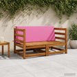 Vidaxl rugkussen soest 100% polyester roze 120 x 20 x 40 cm