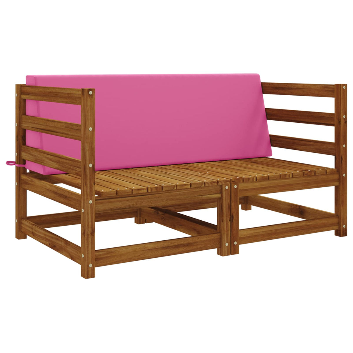 Vidaxl rugkussen soest 100% polyester roze 120 x 20 x 40 cm
