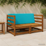 Vidaxl rugkussen soest 100% polyester turquoise 120 x 20 x 40 cm