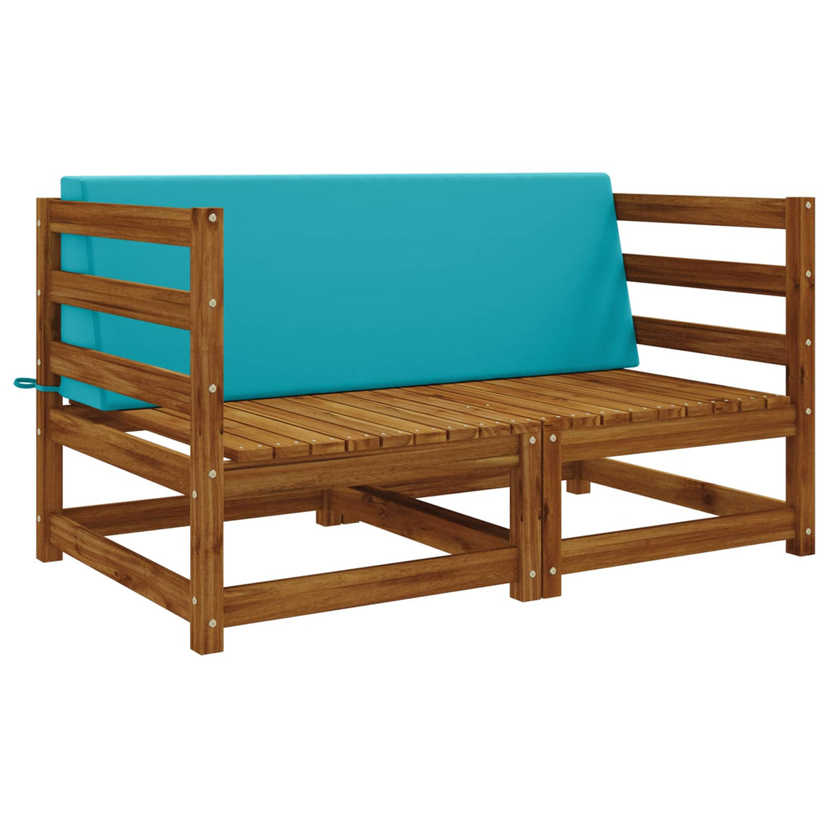 Vidaxl rugkussen soest 100% polyester turquoise 120 x 20 x 40 cm
