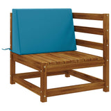 Vidaxl rugkussen soest 100% polyester lichtblauw 60 x 20 x 40 cm