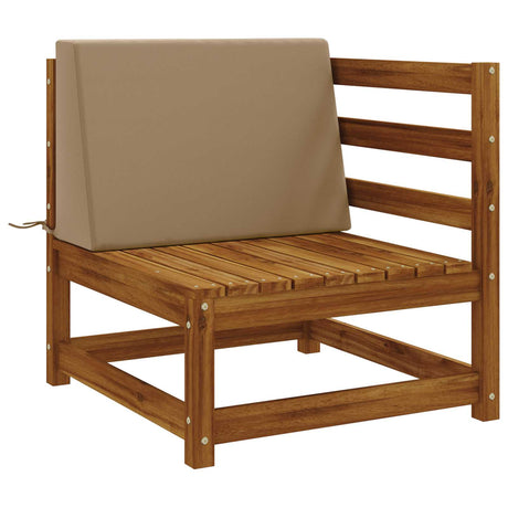 Vidaxl rugkussen soest 100% polyester taupe 60 x 20 x 40 cm