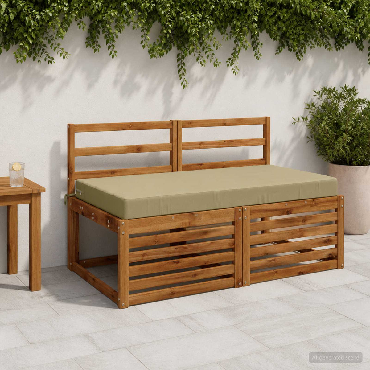 Vidaxl zitkussen soest 100% polyester lichtgroen 120 x 80 x 10 cm
