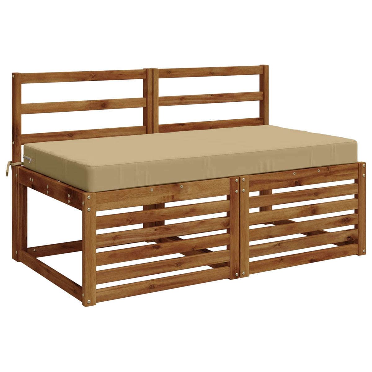 Vidaxl zitkussen soest 100% polyester beige 120 x 60 x 10 cm