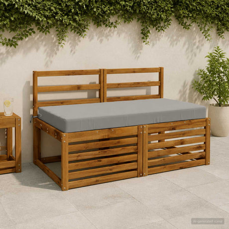 Vidaxl zitkussen soest 100% polyester grijs 120 x 80 x 10 cm