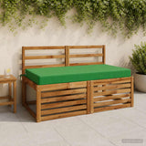 Vidaxl zitkussen soest 100% polyester groen 120 x 80 x 10 cm